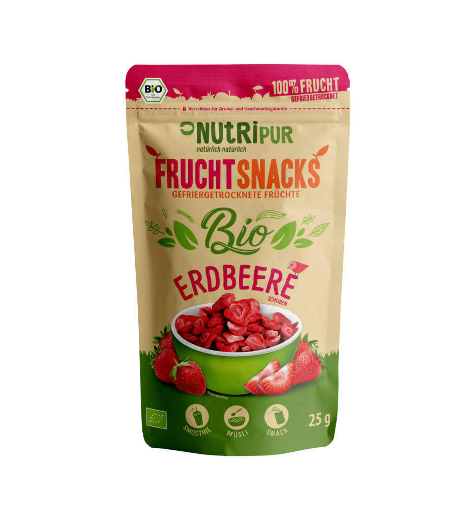 NutriPur gefriergetrocknet Fruchtsnacks Smoothies Superfood